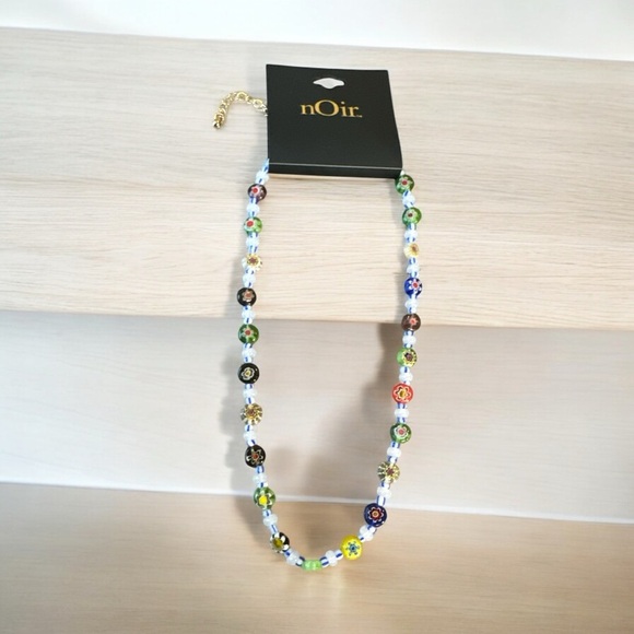 Noir Jewelry Millefiori Beaded Necklace – New with Tag - Picture 2 of 6